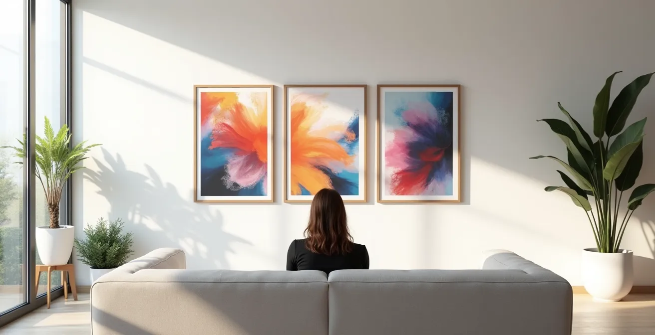 Cornici digitali Meural e Tokenframe esposte in un ambiente domestico elegante