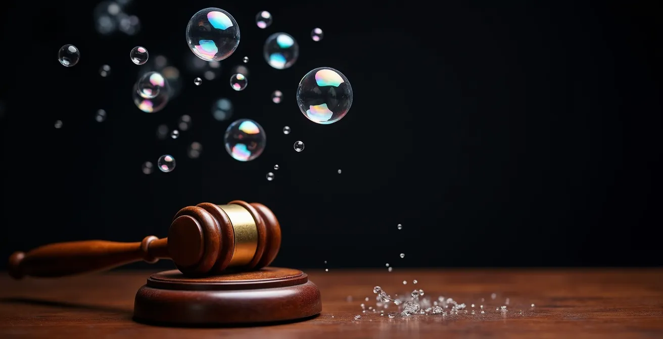 Grafico che mostra l'andamento tipico di una bolla speculativa nel mercato dell'arte