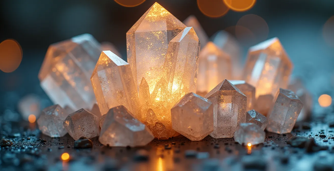 Rappresentazione astratta del valore digitale attraverso pattern luminosi interconnessi